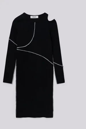 Replay Vestito A Maniche Lunghe Con Logo