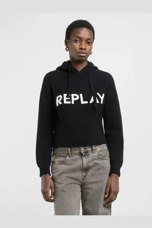 Replay Maglione Con Cappuccio E Lettering