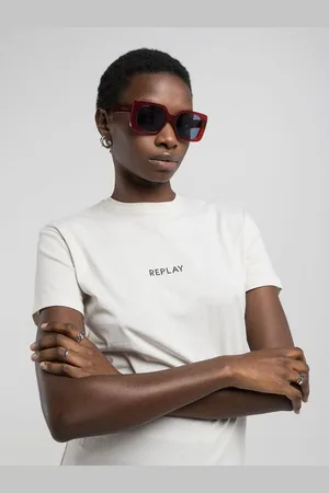 Replay T-shirt Regular Fit Con Lettering Glitter