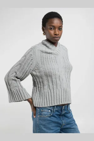 Replay Maglione Cropped Con Motivo A Trecce