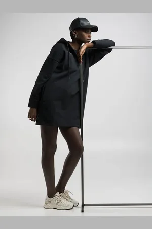 Replay Vestito Corto In Cotone Organico Con Cappuccio