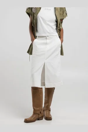 Replay Gonna Midi In Denim Bianco