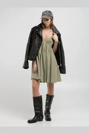 Replay Vestito Mini Con Plissettature