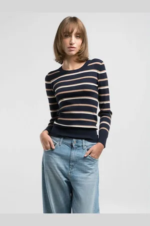Replay Pullover Slim Fit A Righe