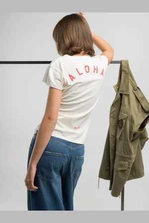 Replay T-shirt Skinny Con Stampa Aloha