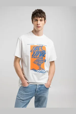 Replay T-shirt In Cotone Con Stampa Lettering