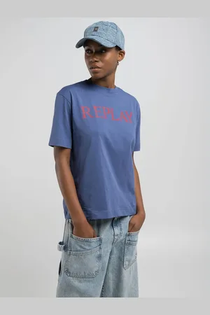 Replay T-shirt In Cotone Con Stampa Lettering