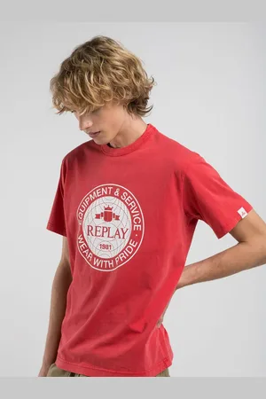 Replay T-shirt Regular Fit Con Stampa Circolare