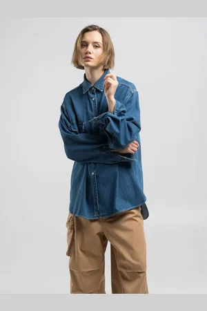 Replay Camicia In Denim Di Cotone 9zero1