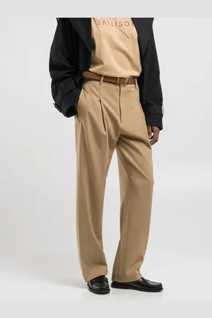 Replay Pantalone Straight Fit In Misto Lana