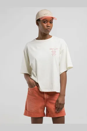 Replay T-shirt Straight Fit Con Stampa