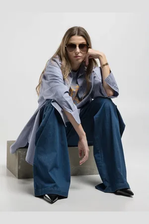 Replay Camicia Relaxed Fit In Cotone E Lino