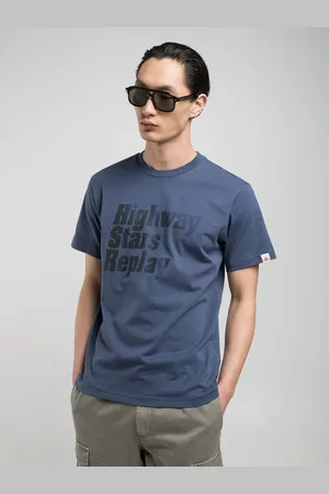 Replay T-shirt Girocollo Con Stampa Lettering