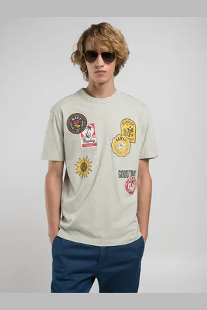 Replay T-shirt Con Stampa Effetto Patch