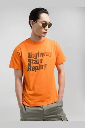 Replay T-shirt Girocollo Con Stampa Lettering