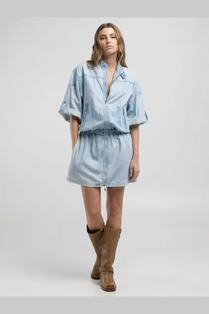 Replay Vestito Mini In Denim