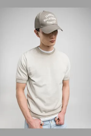 Replay Maglia A Manica Corta Con Ricamo