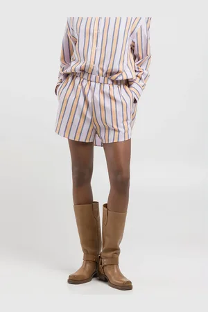 Replay Shorts Comfort Fit A Righe Multicolor