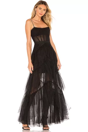 BCBG Max Azria Corset Tulle Gown in