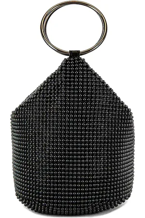 Olga Berg Bianca Ball Mesh Handle Bag in