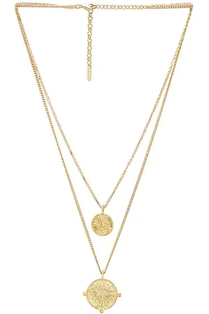 Luv AJ X REVOLVE The Double Coin Charm Necklace in
