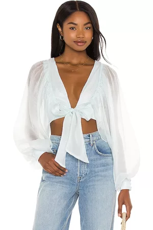 House of Harlow Donna Bluse - X Sofia Richie Sasha Blouse in - Baby Blue. Size S (also in M).