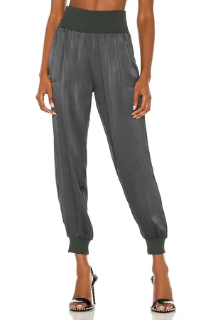 Bobi BLACK Sleek Textured Pant in