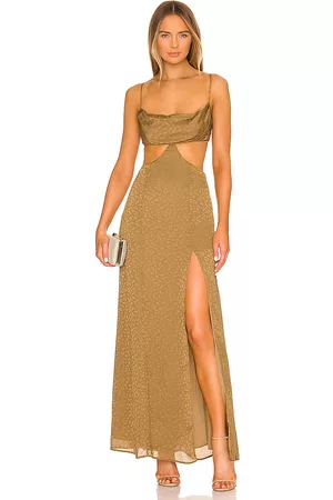 Lovers And Friends Jamey Maxi Dress in - Tan. Size L (also in S, XXS, XS, M, XL).