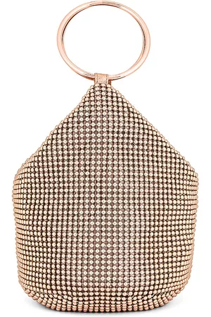 Olga Berg Bianca Ball Mesh Handle Bag in