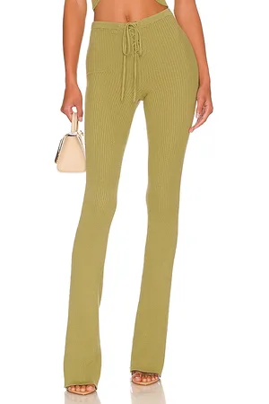 Camila Coelho Artemis Lace Up Knit Pant in