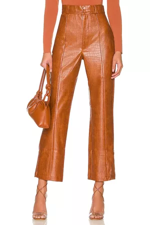 Bardot Croc Faux Leather Pant in