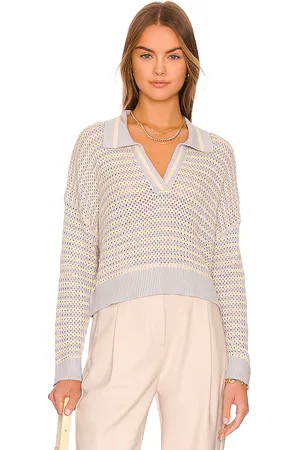 525 America Stripe Polo Pullover Sweater in