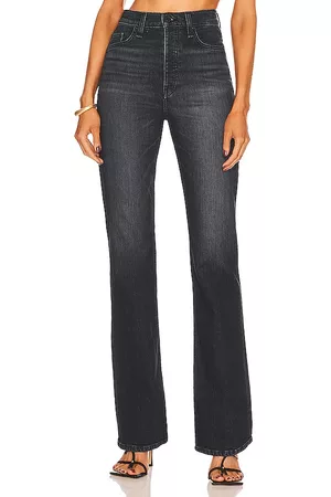 Hudson Jeans Donna Faye Ultra High Rise Flare in - Black. Size 23 (also in 24, 25, 26, 27, 28, 29, 30, 31, 32, 33, 34).
