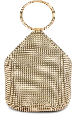 Olga Berg Bianca Ball Mesh Handle Bag in