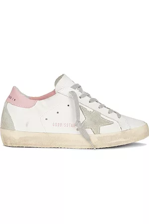 Golden Goose Super-Star Sneaker in White Ice & Light Pink