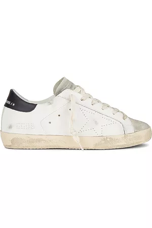 Golden Goose Super-Star Sneaker in White Ice & Black