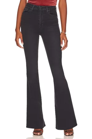 Hudson Donna Holly High Rise Flare in - Black. Size 24 (also in 25, 26, 27, 29).