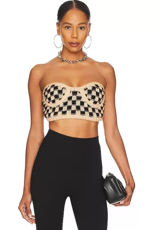 For Love & Lemons Lana Bustier Top in