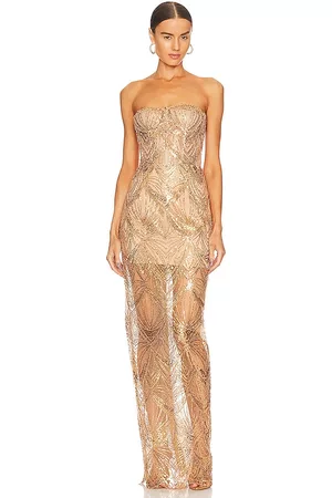Bronx and Banco Giselle Maxi Dress in - Metallic . Size L (also in M, S, XS).