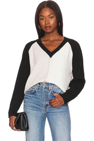 Central Park West Myla V-neck Raglan Sweater in