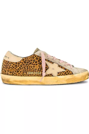 Golden Goose Superstar Sneaker in Maculated Brown Ivory & Warm Sand