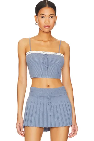 DANIELLE GUIZIO Cielo Rib Knit Top in
