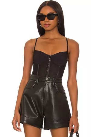 Free People Night Rhythm Corset Bodysuit in