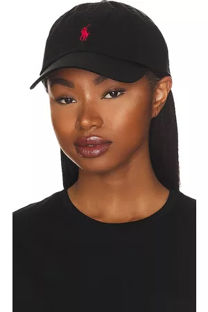 Ralph Lauren Chino Cap in Black & Red in