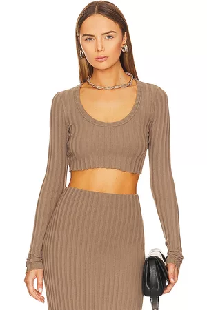 Cotton Citizen Capri Crop Long Sleeve Top in