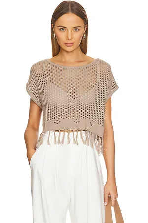 Bobi BLACK Crochet Top in