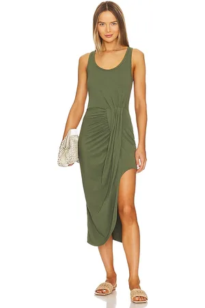 Bobi Faux Wrap Dress in