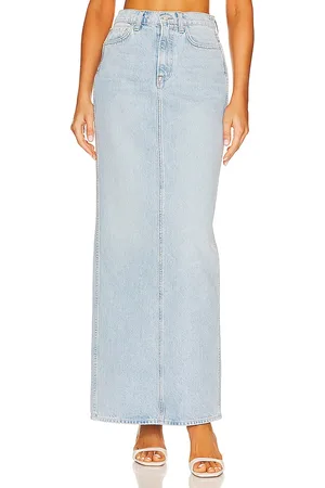 GRLFRND Amara Pencil Skirt With Back Slit in