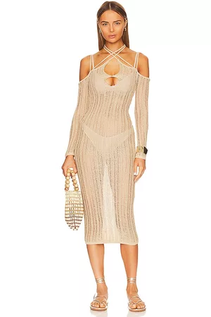 NBD Donna Vestiti lunghi - Evangeline Maxi Dress in - Tan. Size L (also in M, S, XL, XS, XXS).