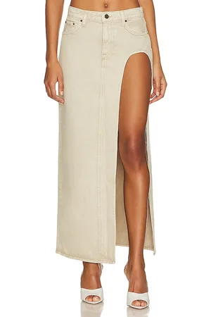 GRLFRND Blanca Maxi Skirt With High Slit in